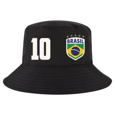 Brasil World Cup Soccer Emblem Jersey Cool Comfort Performance Bucket Hat