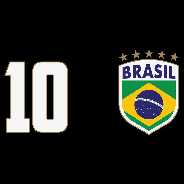 Brasil World Cup Soccer Emblem Jersey Flat Bill Trucker Hat
