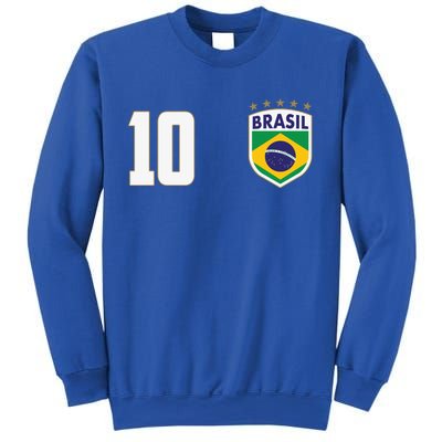 Brasil World Cup Soccer Emblem Jersey Sweatshirt