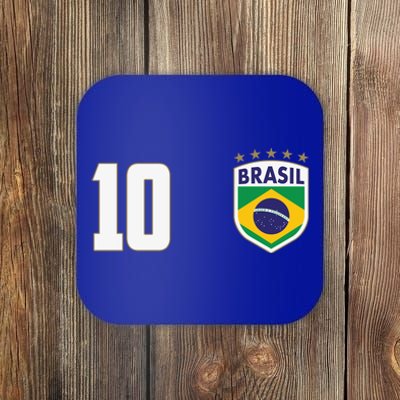 Brasil World Cup Soccer Emblem Jersey Coaster