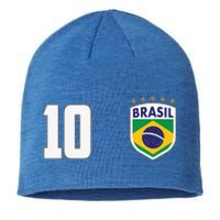 Brasil World Cup Soccer Emblem Jersey Sustainable Beanie