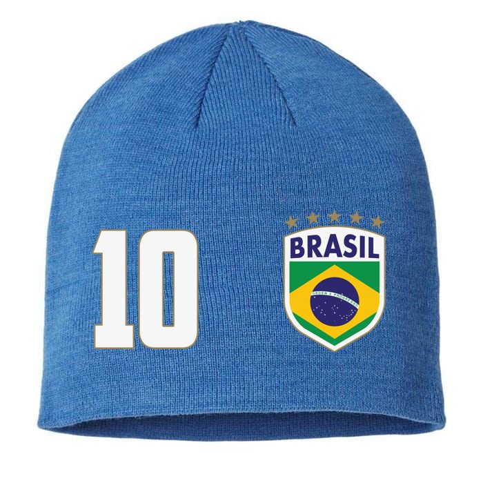 Brasil World Cup Soccer Emblem Jersey Sustainable Beanie