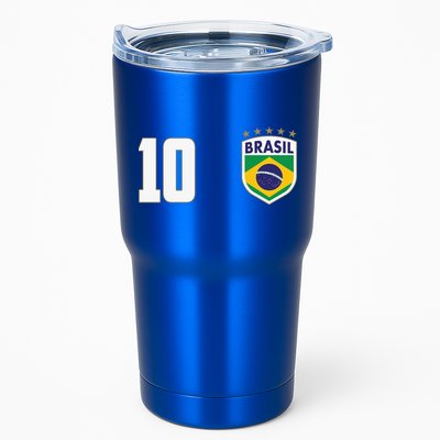 Brasil World Cup Soccer Emblem Jersey Tumbler
