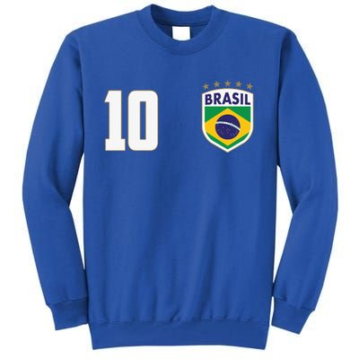 Brasil World Cup Soccer Emblem Jersey Tall Sweatshirt