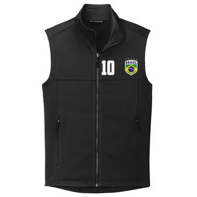 Brasil World Cup Soccer Emblem Jersey Collective Smooth Fleece Vest