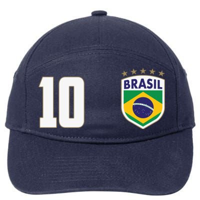 Brasil World Cup Soccer Emblem Jersey 7-Panel Snapback Hat