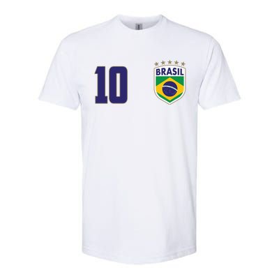 Brasil World Cup Soccer Emblem Jersey Softstyle® CVC T-Shirt