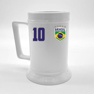 Brasil World Cup Soccer Emblem Jersey Beer Stein