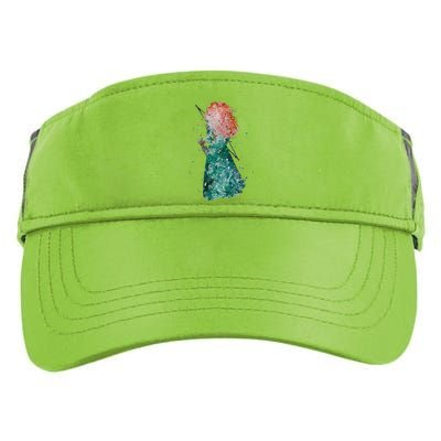 Brave Merida Watercolor Adult Drive Performance Visor