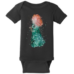 Brave Merida Watercolor Baby Bodysuit