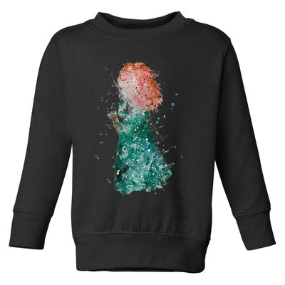 Brave Merida Watercolor Toddler Sweatshirt
