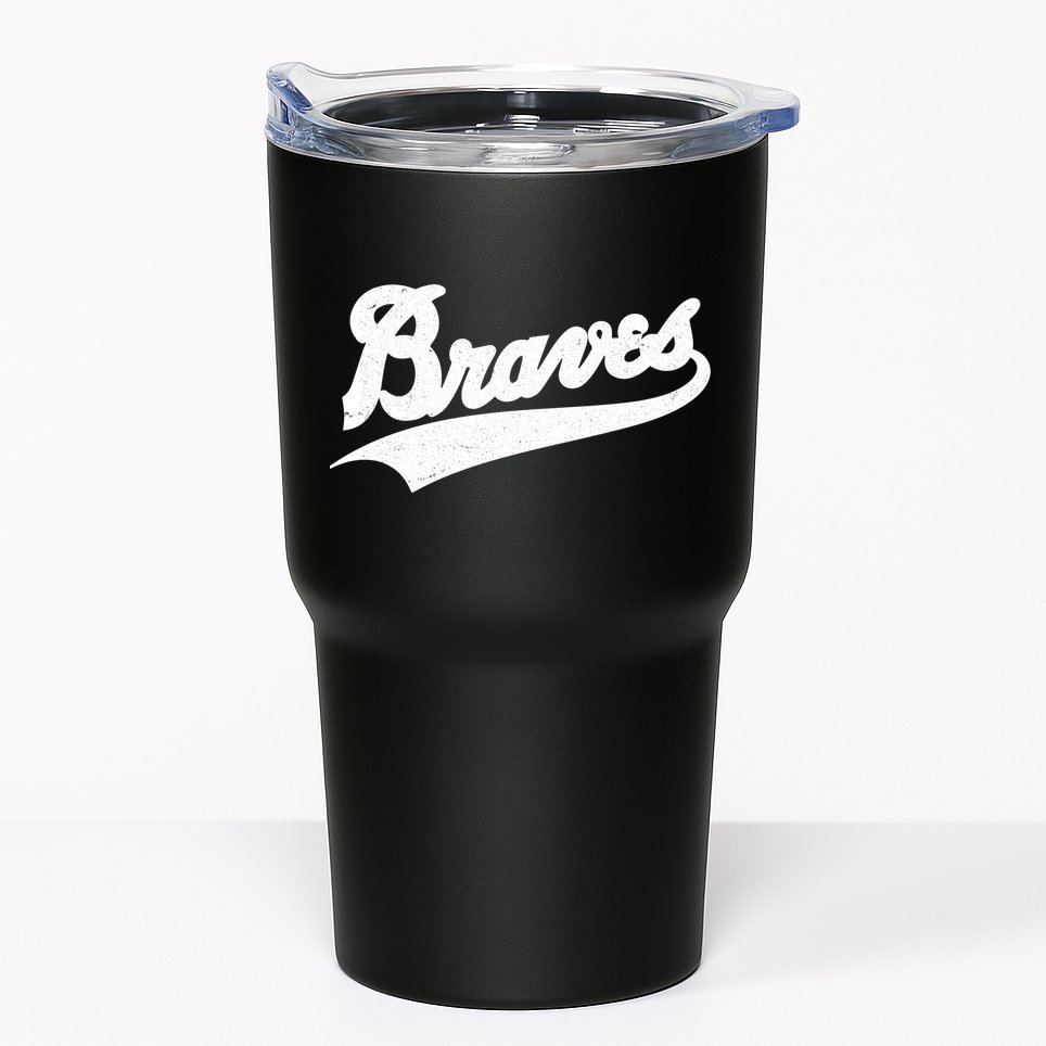 Braves Baseball Vintage Sports Logo Tumbler