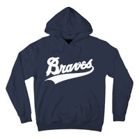 Braves Baseball Vintage Sports Logo Hoodie