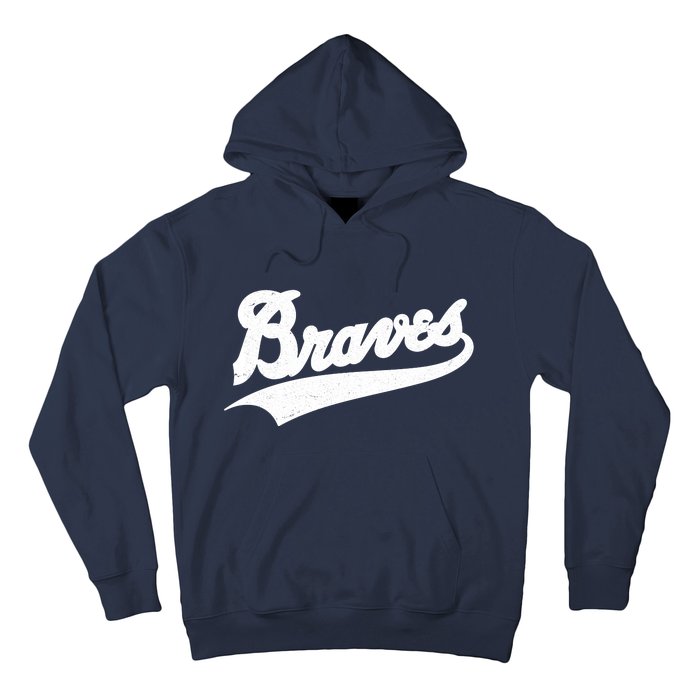 Braves Baseball Vintage Sports Logo Hoodie