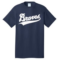 Braves Baseball Vintage Sports Logo Tall T-Shirt