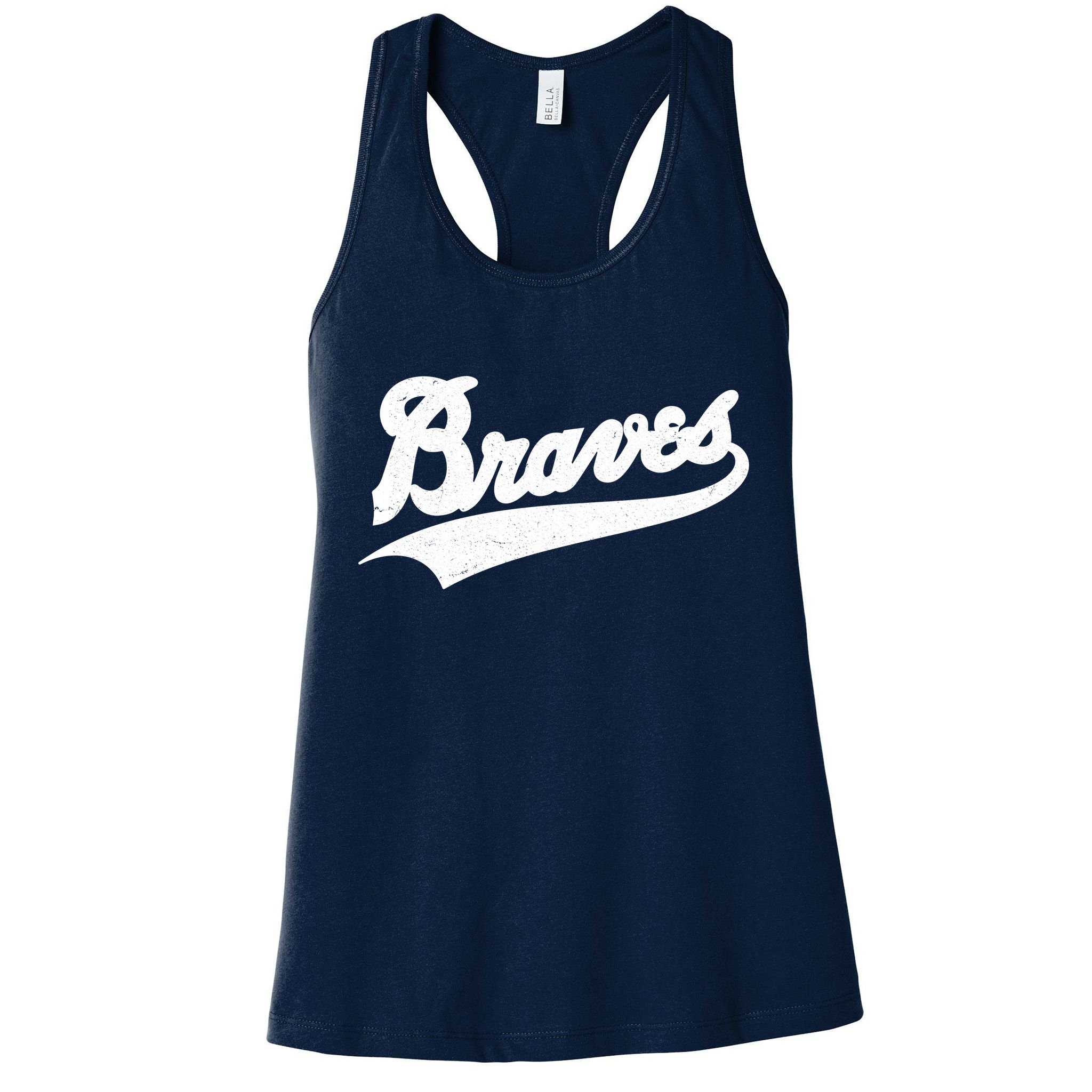 Braves Baseball Vintage Sports Logo Womens Tank Top