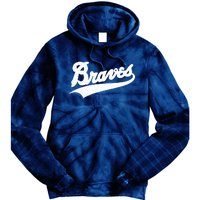 Braves Baseball Vintage Sports Logo Tie Dye Hoodie