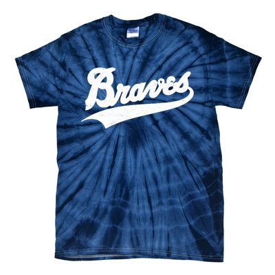 Braves Baseball Vintage Sports Logo Tie-Dye T-Shirt