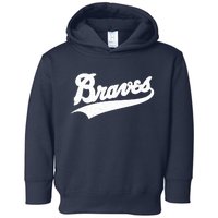 Braves Baseball Vintage Sports Logo Toddler Hoodie