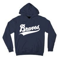 Braves Baseball Vintage Sports Logo Tall Hoodie