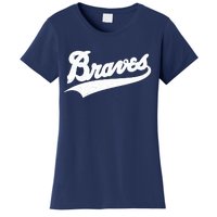 Braves Baseball Vintage Sports Logo Women's T-Shirt