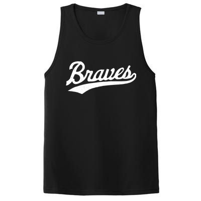 Braves Vintage Distressed PosiCharge Competitor Tank