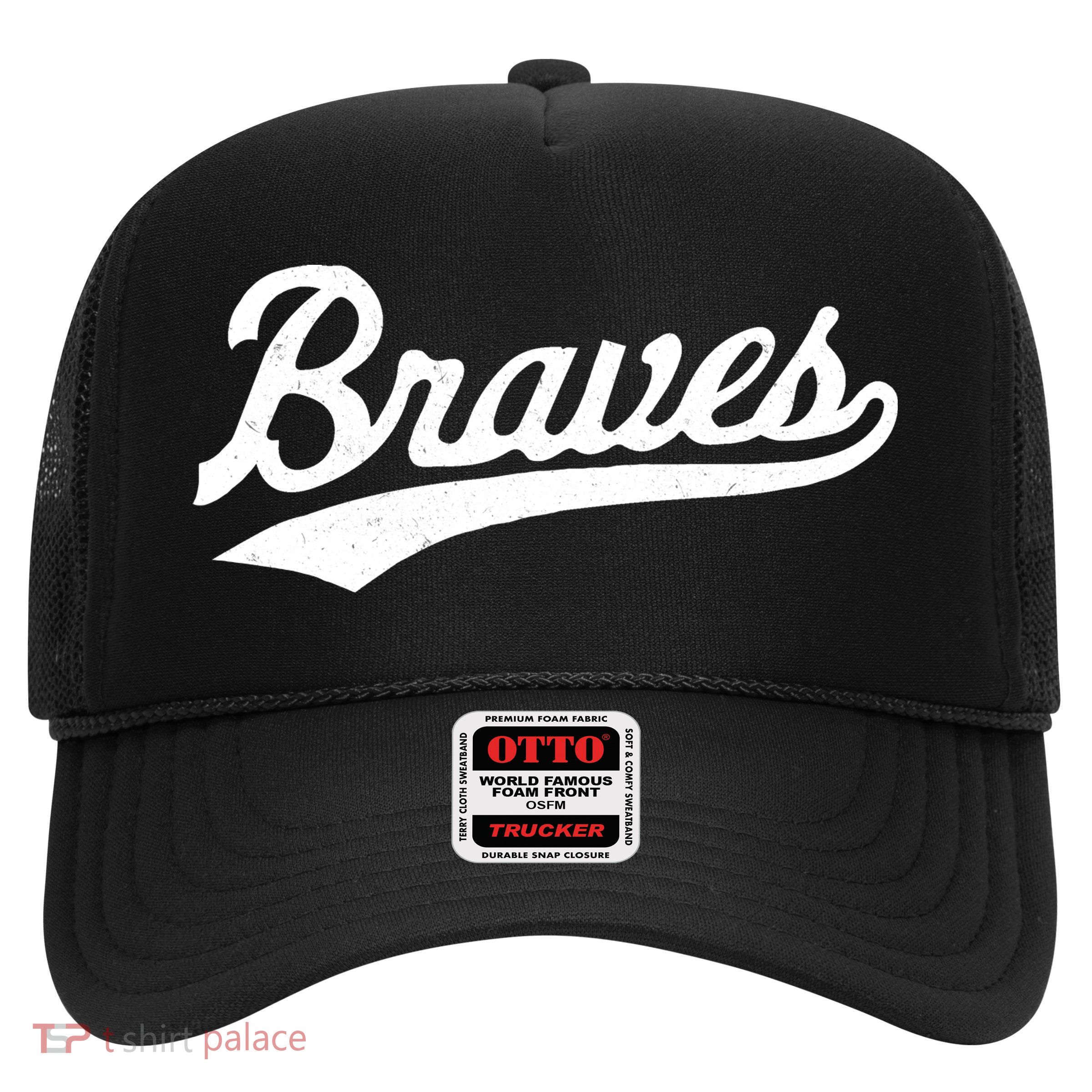 Braves Vintage Distressed Trucker Hat