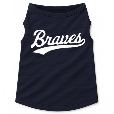 Braves Vintage Distressed Doggie Tank
