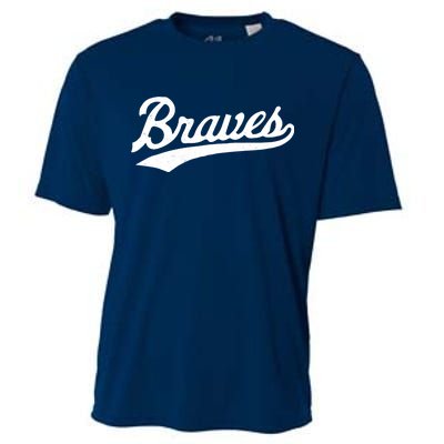 Braves Vintage Distressed Cooling Performance Crew T-Shirt