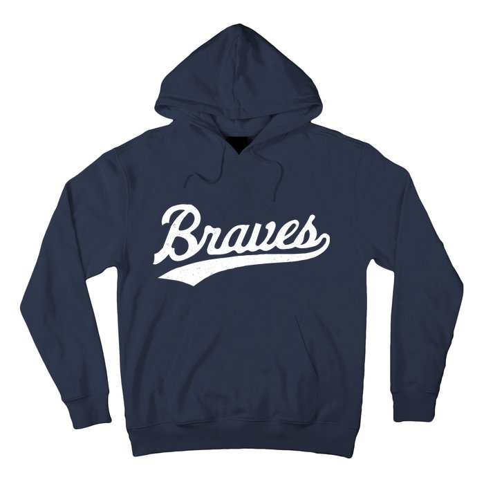 Braves Vintage Distressed Hoodie