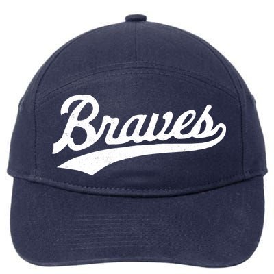 Braves Vintage Distressed 7-Panel Snapback Hat