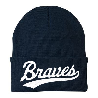 Braves Vintage Distressed Beanie