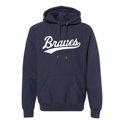 Braves Vintage Distressed Premium Hoodie