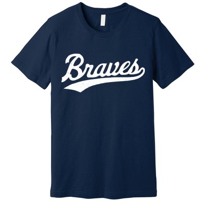 Braves Vintage Distressed Premium T-Shirt