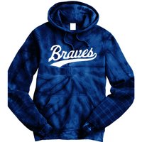 Braves Vintage Distressed Tie Dye Hoodie