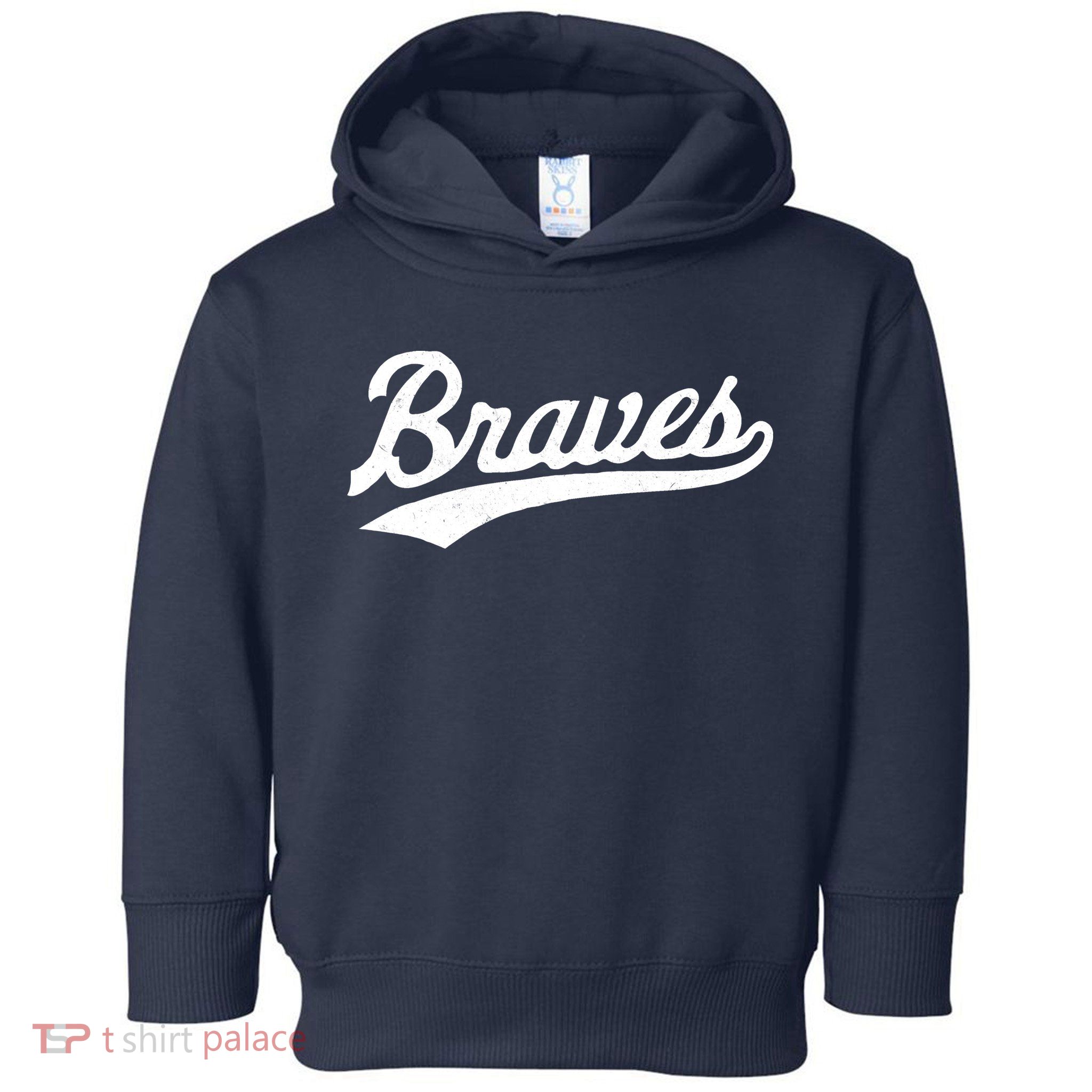 Braves Vintage Distressed Toddler Hoodie