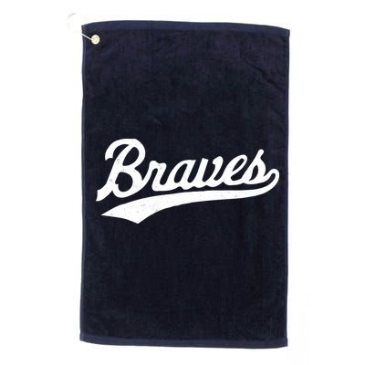 Braves Vintage Distressed Golf Towel
