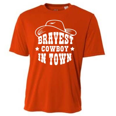 Bravest Cowboy In Town Cooling Performance Crew T-Shirt