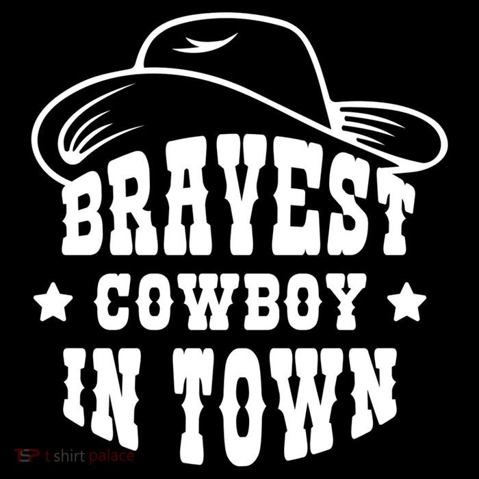 Bravest Cowboy In Town Drawstring Bag