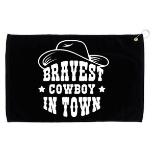 Bravest Cowboy In Town Grommeted Golf Towel