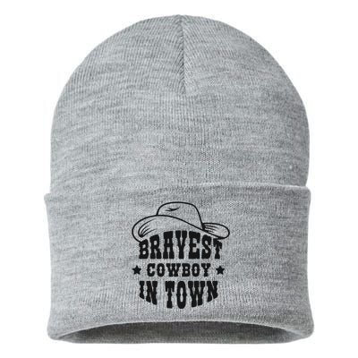 Bravest Cowboy In Town Sustainable Knit Beanie