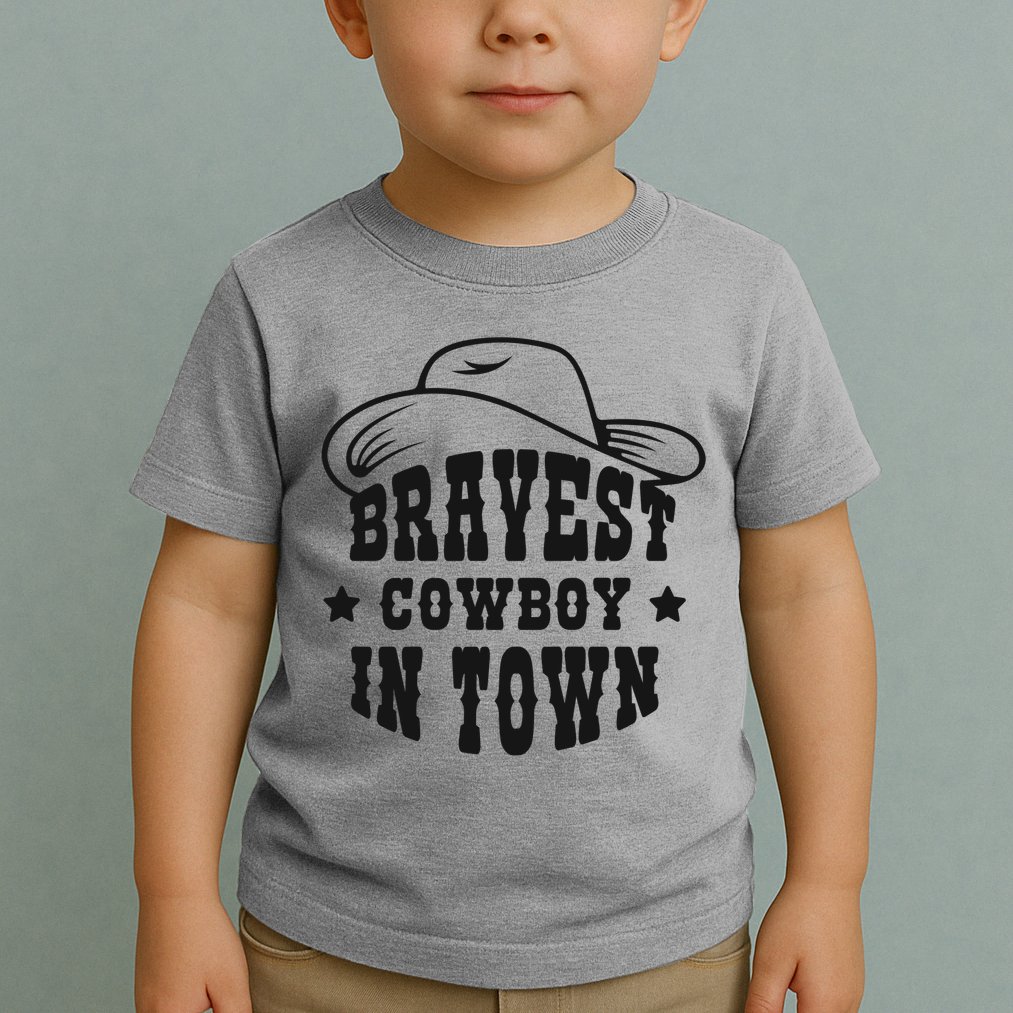 Bravest Cowboy In Town Toddler T-Shirt