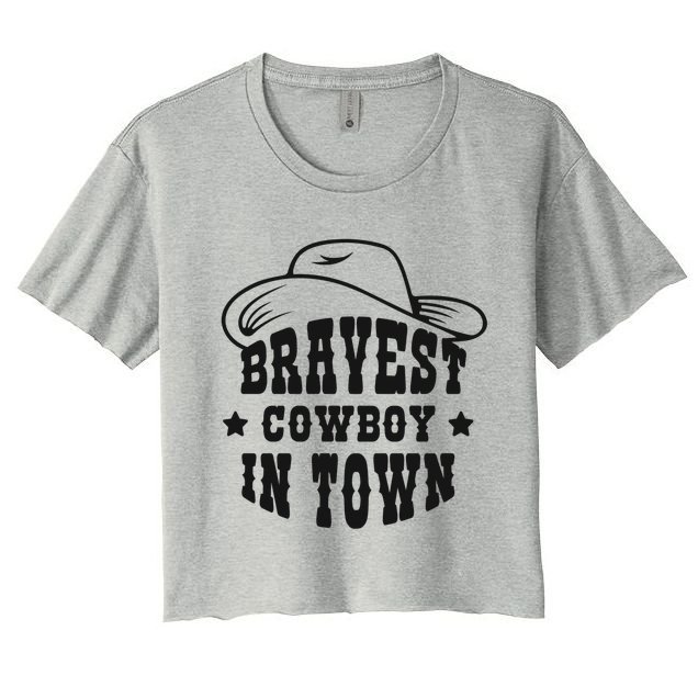 Bravest Cowboy In Town Crop Top