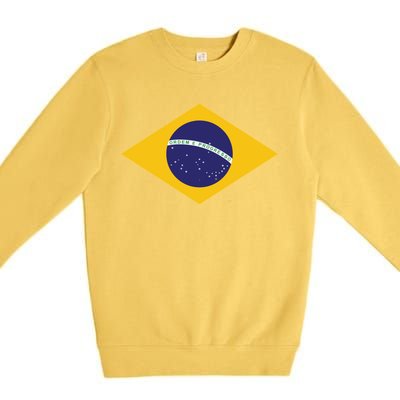 Brazil National Flag Premium Crewneck Sweatshirt