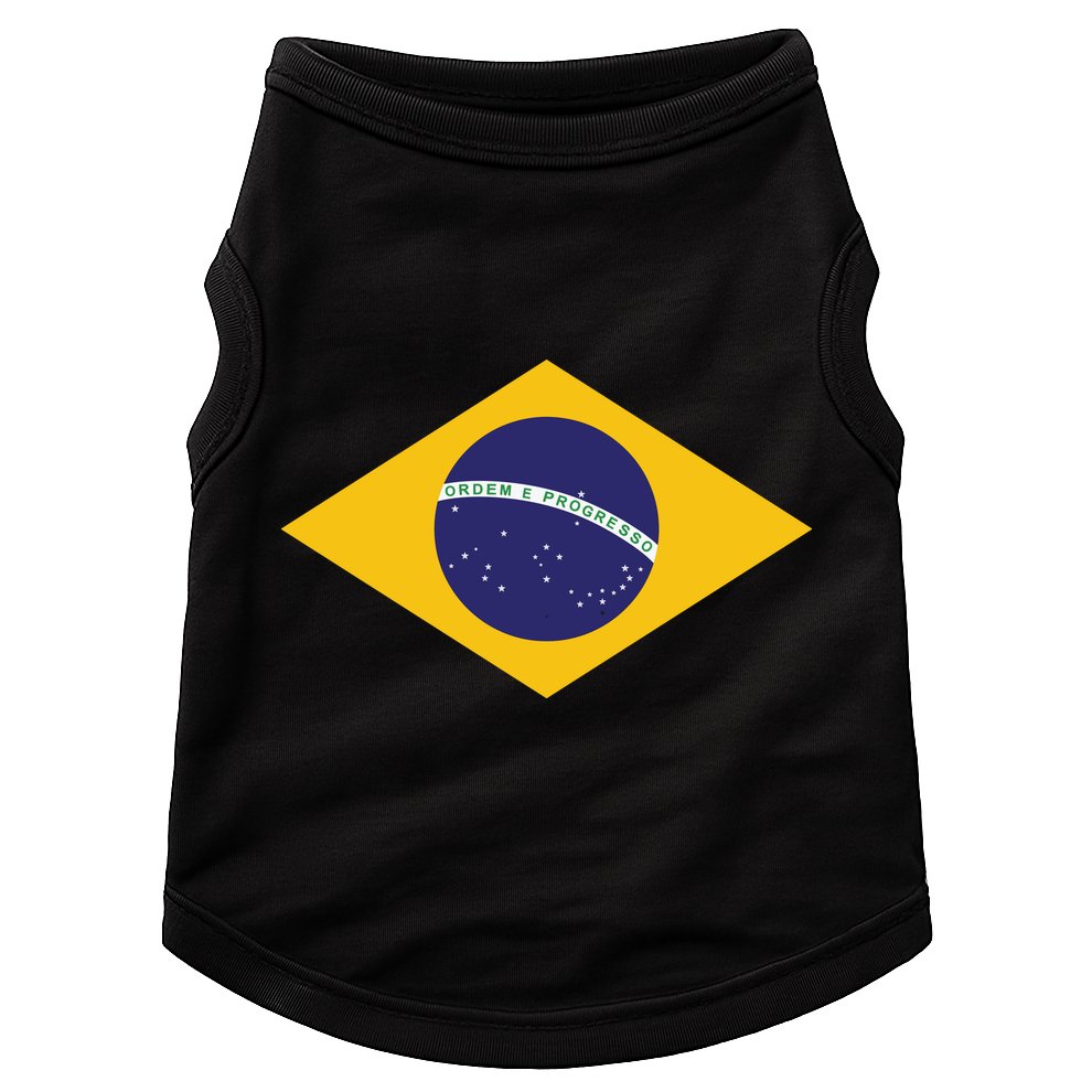 Brazil National Flag Doggie Tank