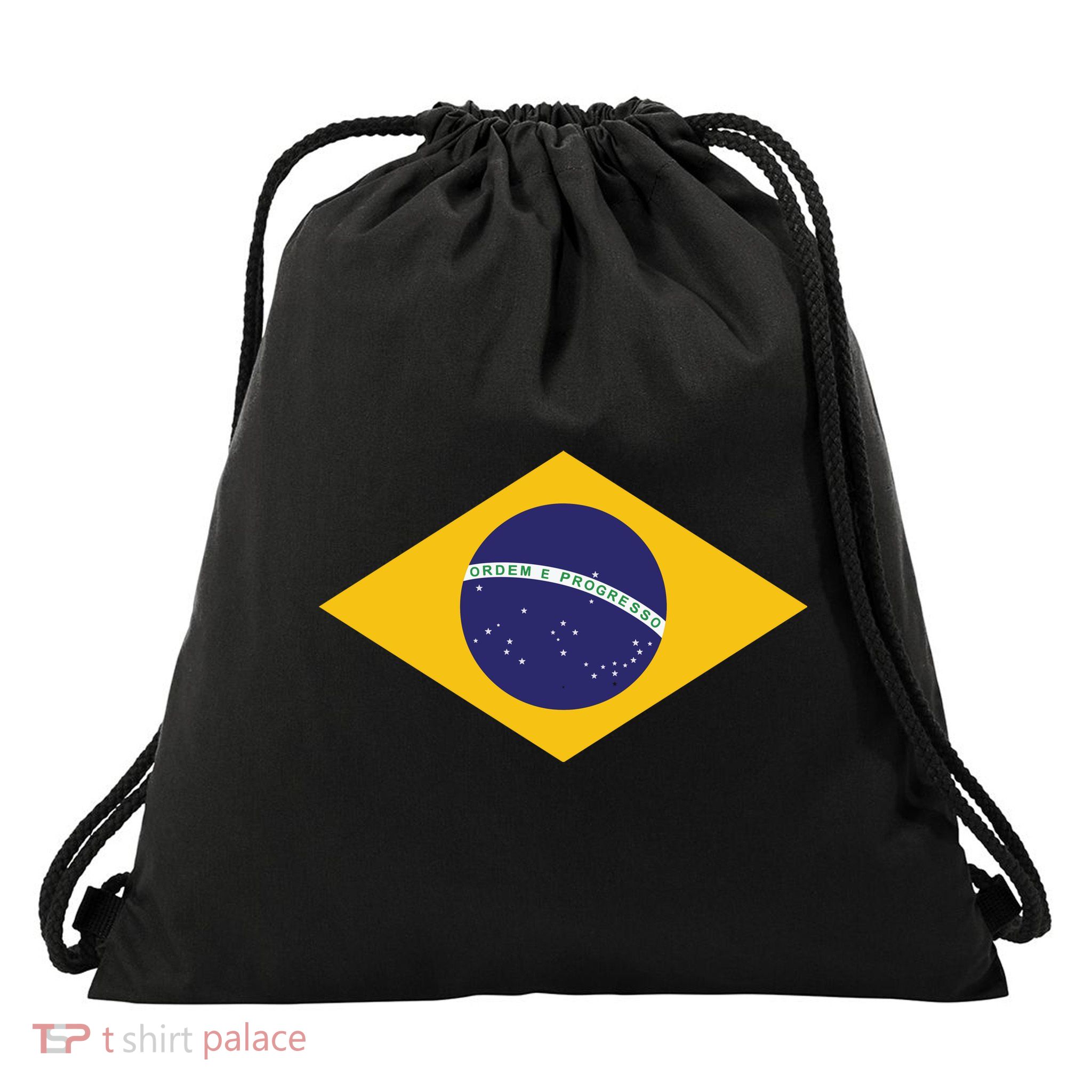Brazil National Flag Drawstring Bag