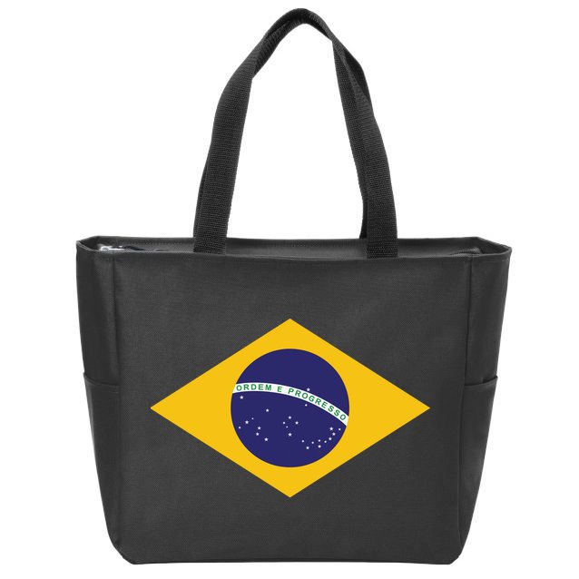 Brazil National Flag Zip Tote Bag