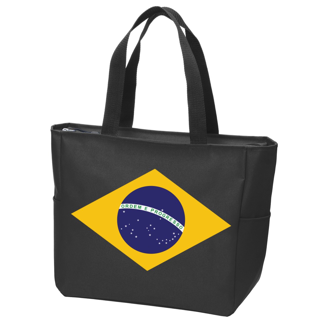 Brazil National Flag Zip Tote Bag