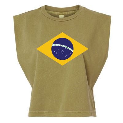 Brazil National Flag Garment-Dyed Women's Muscle Tee