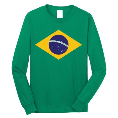 Brazil National Flag Long Sleeve Shirt